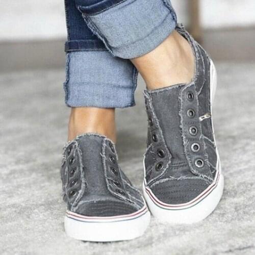 Women Sneakers 2021 New Female Casual Shoes Comfort Shoes Women Summer Fashion Denim Shoes Platform Women Running Shoes