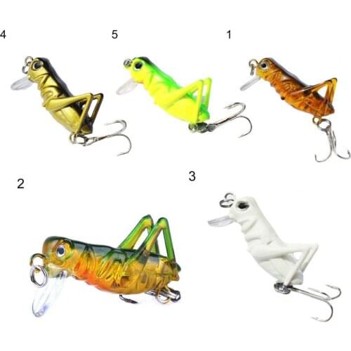 1 PC Fishing Lure Grasshopper Insect Lifelike Fishing Lure Tackle Luminous Night fishing Hard Artificial Bait Hard with Hook