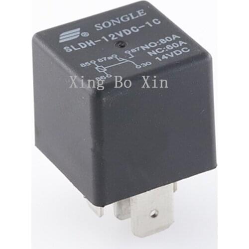 100% new Original Songle relay SLDH-12VDC-1C a set of conversion 60A14VDC 5 feet wide pin socket type