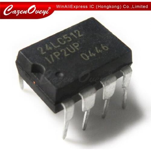 1pcs/lot PIC24LC512-I/P 24LC512-I/P 24LC512 I/P DIP-8 In Stock
