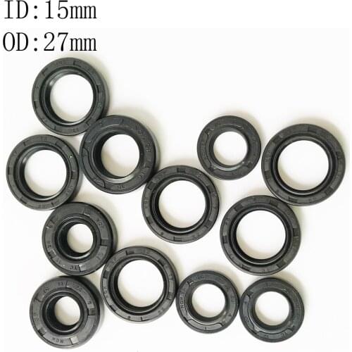 1PCS 15X27X5 15X27X7MMNBR Shaft Skeleton Oil Seal TC Nitrile Rubber Ring Gasket