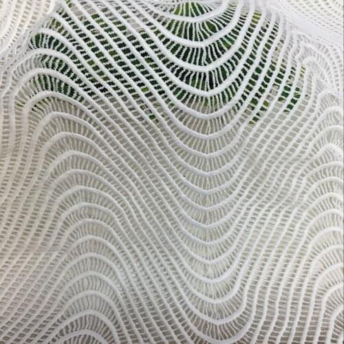 2Yards/lot White African Lace Fabric For Wedding Dress Water Soluble Guipure Cloth 2018 Latest Nigeria African Cord Lace Fabric