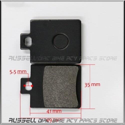 2 Pair Motorcycle Brake Pads Set For Chinese Scooters ATV Moped Spare Parts
