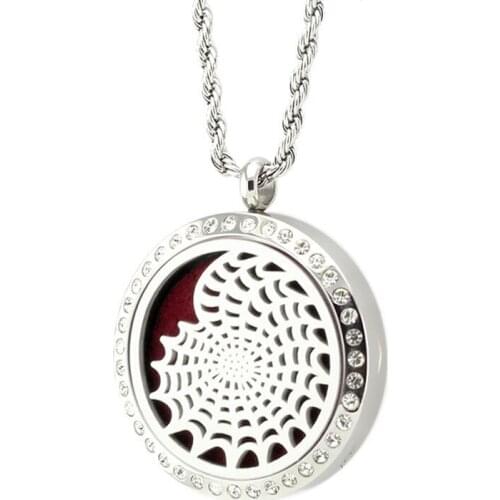 316L Stainless Steel Playful Conch Aromatherapy Pendant Essential Oil Diffuser Necklace Perfume Locket Jewelry