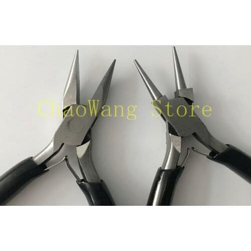 4.5inch Jewelry tools pliers Shank diagonal plier flat plier round plier chain plier
