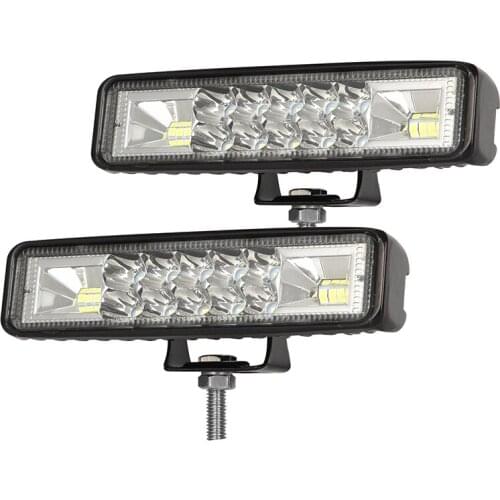6 Inch Car LED Light Bar, 120W Spotlight, 6000K Daylight White, Off Road Fog Light for Truck Car Motorcycle Boat, 2 Pack