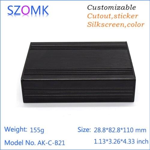 10 psc a lot DIY aluminum project box enclosure electronic instrument case for pcb 28.8*82.8*110mm