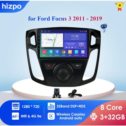 2+32/4+64/1+16 autoradio navigation for Ford Focus 2012-2016 2017 2018 Car Radio Multimedia video player GPS No 2 din Android 10
