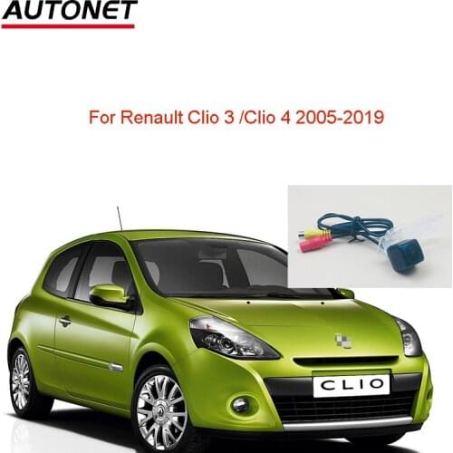 Autonet 1280*720P Rear view camera For Renault Clio 3 Clio 4 2005-2019 CVBS nightview license plate camera/reversing camera
