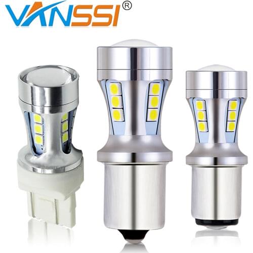 2Pcs Ba15s P21W Car LED Turn Signal Light Bulbs P21/5W BAY15D White Lamp Bau15s PY21W T20 W21/5W 7443 1156 3030 1157 Yellow