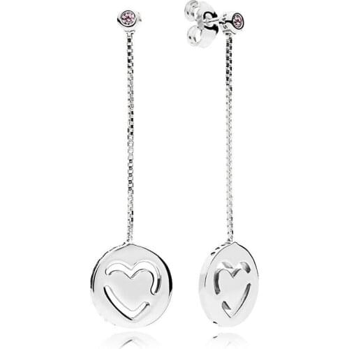 Baofu New 925 Sterling Silver Stud Ear Studs Smiling Face Dangling Swing European Aboriginal Ear Studs Lady Gift High Jewelry