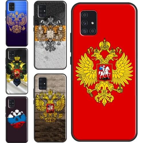 Russian coat of arms Flag Case For Samsung A21S A20e A11 A31 A41 A51 A71 A10 A20S A30S A40 A50 A70 A12 A32 A52 A72