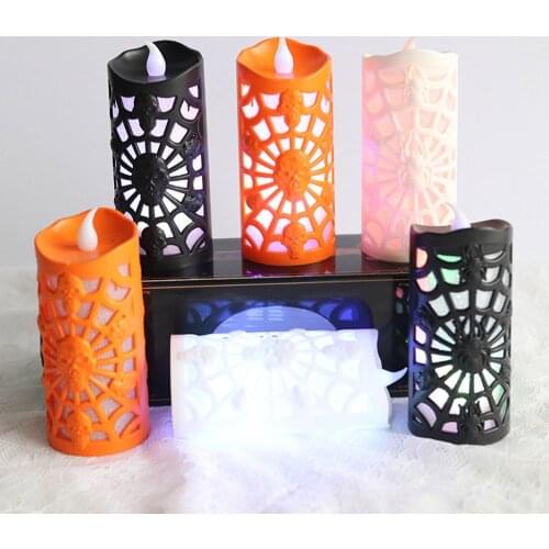 Halloween Decoration Props Skull Light LED Colorful Gradient Flash Horror Bedroom Decoration Home Wedding Birthday Decor Light