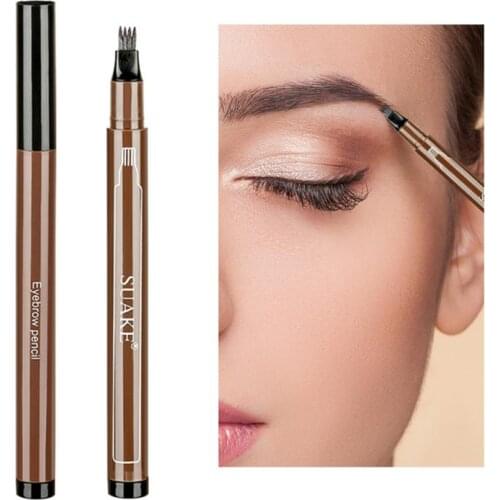 Extra Slim Tattoo Eyebrow Pencil Easy to Draw Delicate Natural Wild Eyebrows for Beginner Waterproof Not Smudge Cosmetic TSLM2