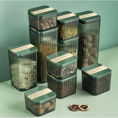 Airtight Food Storage Containers 4 Different Capacity,Kitchen Pantry Organization Containers, Plastic Canister for Flour, Sugar