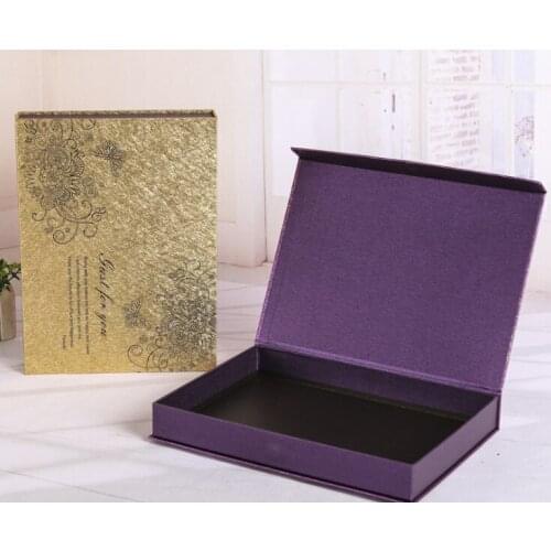 Customized cardboard paper gift box gold stamping logo for jewelry packaging ---XP0119