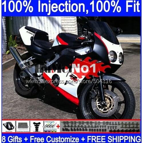 Injection OEM For HONDA CBR250RR CBR 250RR white glossy 1990 1991 1992 1993 1994 135MC.36 CBR250 RR MC22 95 96 97 98 99 Fairing