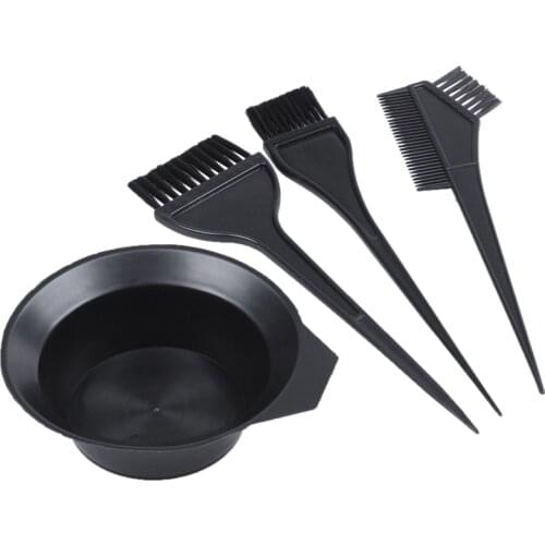 Hair Color Dye Bowl Comb Brushes Tool Kit Set Tint Coloring