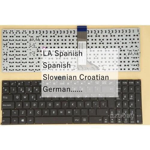 Latin Spanish Slovenian Croatian German Keyboard For Asus DX992LD DX992LN DX992LP F530L F530LD F530LN F551C F551CA F551M F551MA