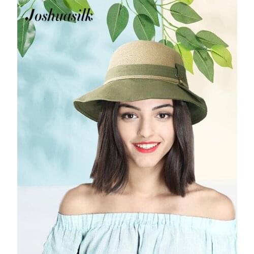 Joshuasilk summer sun hat product straw hats Classic Rounded edge outdoors on vacation sunscreen sill eaves