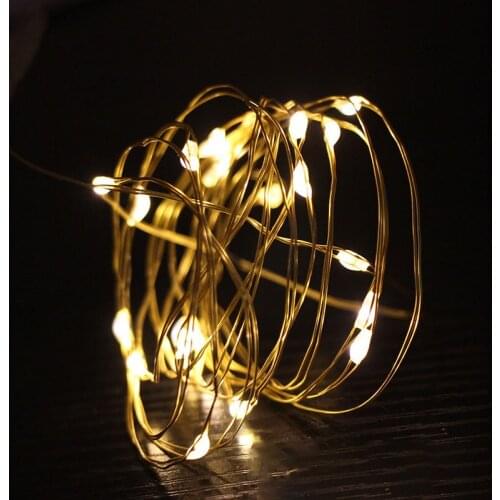 Copper Wire 2M 5M LED String Lights Fairy Lights Night Light for Children Bedroom Patio Lights Fairy Garden Decoration Lamp