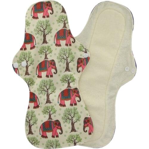 Reusable Hygiene Menstrual Pads Heavy Flow Women Sanitary Pads Organic Bamboo Charcoal Lady Cloth Pad Overnight Use