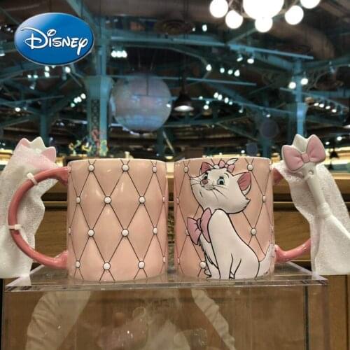 Disney Mickey Mouse Minnie Cartoon 3D Diving Couple Fashion Simple Ceramic Breakfast Milk Coffee Mug