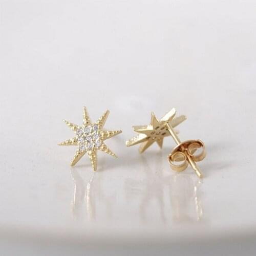 10 PCS Fashion female Shinnny star earrings for women