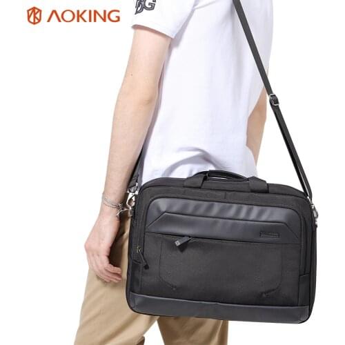 Aoking Fashion Messenger Casual Crossbody Business Mens Laptop Bags Anti Theft Shoulder Sling Bag