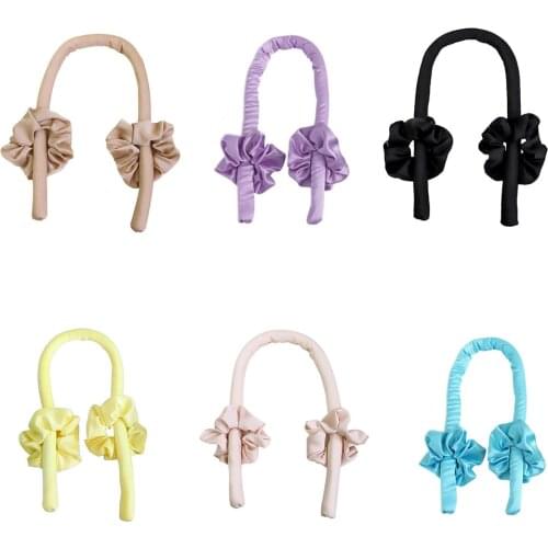 High Quality Heatless Curling Rod No Heat Curls Ribbon Hair Rollers Sleeping Soft Headband Hair Curlers DIY Hair Styling Tools