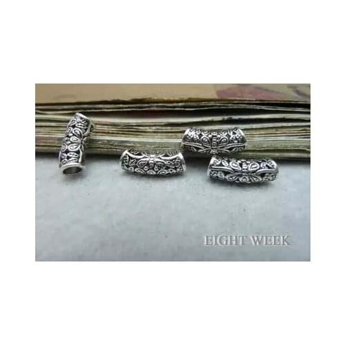 Zinc alloy pendant jewelry accessories diy handmade material charms beads Dragonfly bent pipe 6*14 mm - 3mm hole