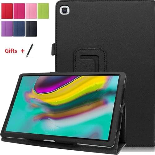 PU Leather Case for Samsung Galaxy Tab A7 10.5'' 2- Folding Stand Cover for SM-T500 SM-T505 SM-T507 Shell + Free stylus