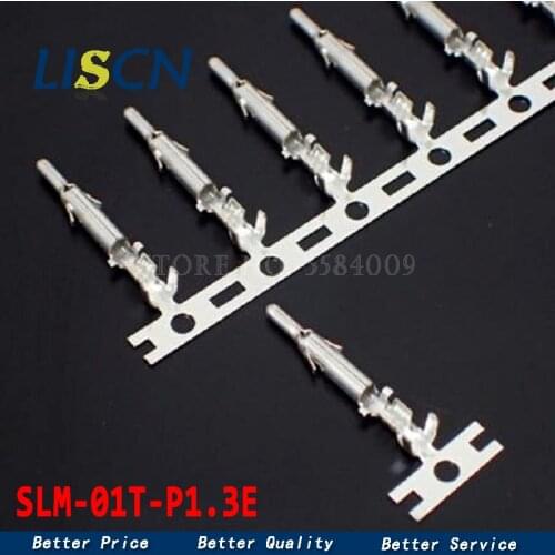 50PCS JST Connector SLM-01T-P1.3E Terminal Wire Gauge 20-26awg