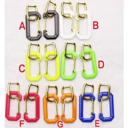 10 pairs C shape Emanel earrings Geomrtric earrings fashion jewelry for women Fahsion jewelry earrings 6248