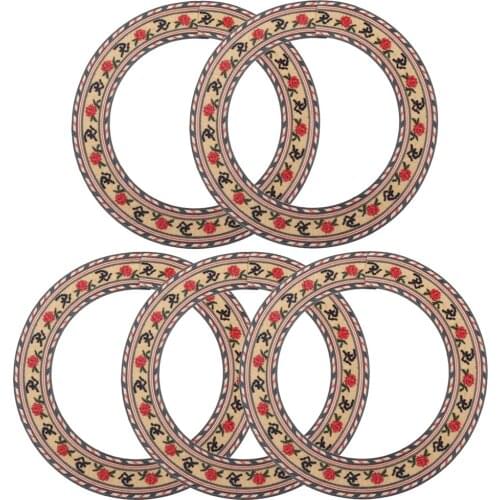 5x Soundhole Inlaid Rosette Material Acoustic Classical Guitar Replacement
