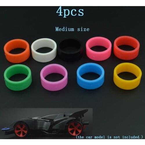 4pcs Ultra-thin Tires Tamiya Self-making Parts Medium Caliber/Middle Diameter Tires Of Ultra-thin 7 Colors Available