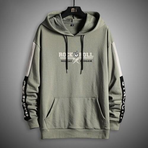 Mens Hoodies Men Spring Green Hoody Sweatshirt Men Harajuku Japanese Streetwear Letter Print Sportswear Hoodie Sweatshirts Male