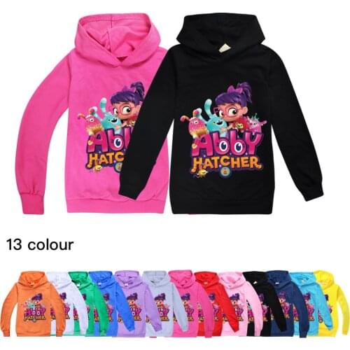 New 2021 Kids Baby Boys Girls Toddlers Abby Hatcher printing Hoodies Cartoon Tracksuit Coat Children Clothing Cute Sweatshirts