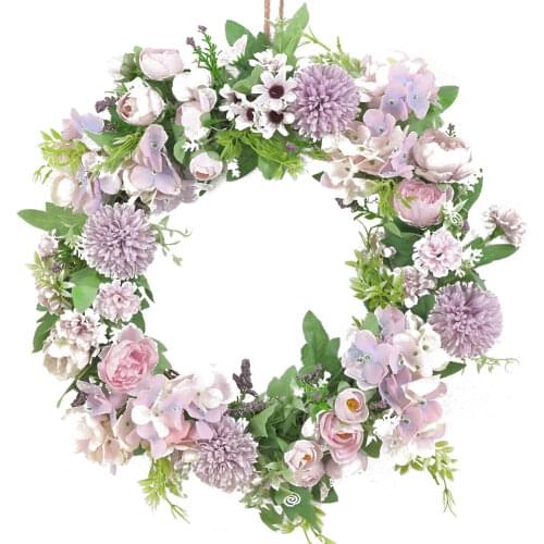 Artificial Flower Wreath Door Garland DIY Wedding Party Hanging Home Wall Garden Decor