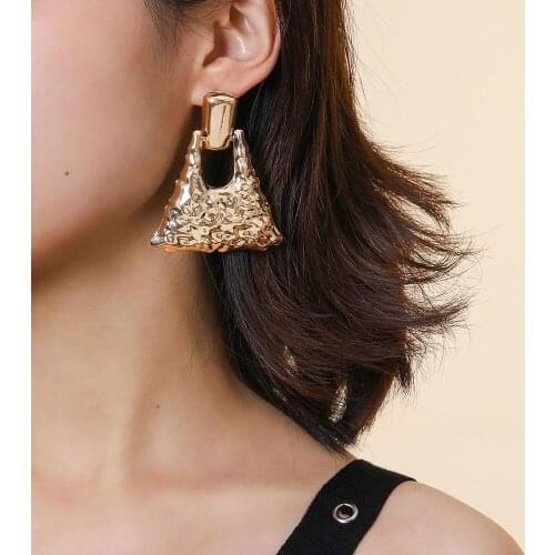 Modyle Women Earrings Girls Exaggerated Modern Fashion Drop Hanging Dangle Earring Jewelry Vintage Trend Pendant Geometric