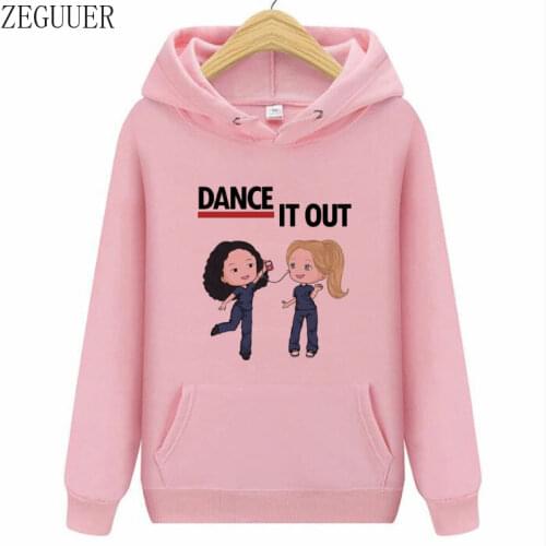 Greys Anatomy woman hoodies sweatshirt winter autumn soft long sleeve Girl Women Clothing Aesthetic casual Clothes