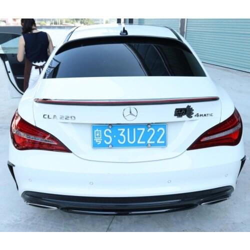 Carbon Fiber Car Rear Wing Trunk Lip Spoilers Fits For 13-18 Mercedes-Benz CLA 45 W117 C117 CLA 200 250 260 2013-2018
