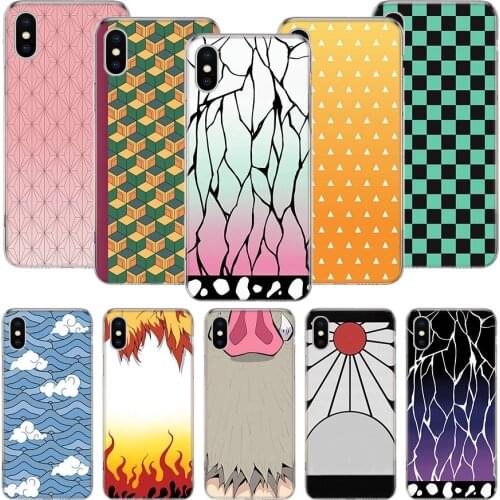 Demon Slayer Fashion Style Phone Case For iPhone 11 12 Pro XS XR X Max 7 8 6 6S Plus Mini + 5 SE Pattern Customized Coque Cover