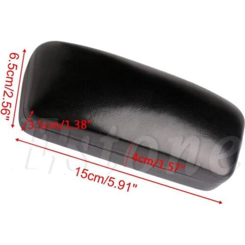 Black Square Eye Glasses Sunglasses Hard Case Box Portable Protector Holder Clam 2XPC