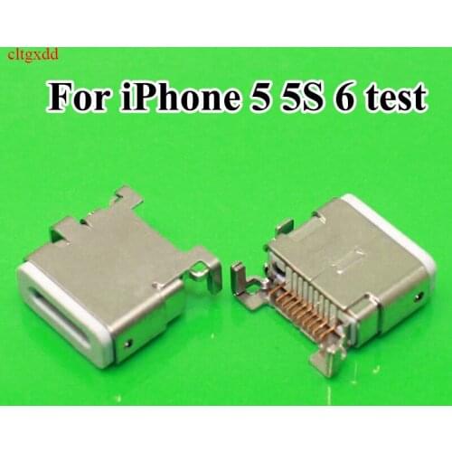 Cltgxdd 1Pcs for Apple iphone 5 5s 6 test female phone charging port iphone5 usb jack socket data connector port