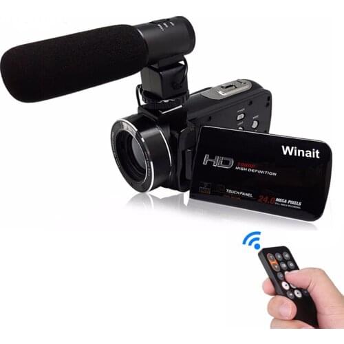 Hot Selling Professional WIFI Video Camera Digital Camcorder HDV-Z20 H.264 1080P HD 3.0" Touch Display Hot Shoe Remote Control