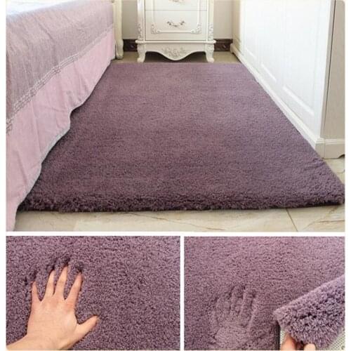 Living Room Rug Area Solid Carpet Fluffy Soft Home Decor White Plush Carpet Bedroom Carpet Kitchen Floor Mats White Rug Tapete