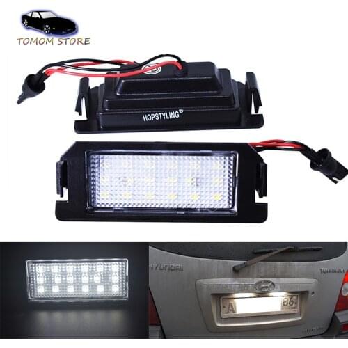 Hopstyling 2 pcs Error Free white LED Number Plate license light for Kia Rio III UB Picanto TA Soul AM Soul II PS car-styling