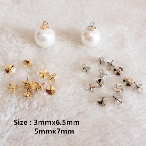 100pcs/lot Bead Clasps Connector Fit Handmade Bead Charms DIY Handmade Making Earrings Bracelet Necklace Jewelry Findings