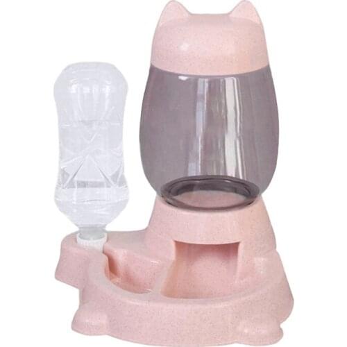 Cat Feeder Automatic Dispenser Food Bowl Pet Drinker Automatic Dispenser Prevent Overturning Replenish Food Automatic